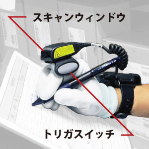 ウェアラブル バーコードリーダー