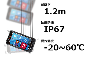 耐環境性の高い堅牢ボディ