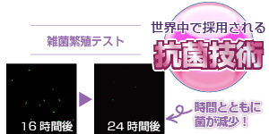 雑菌の繁殖を抑えるので、結果的に菌が減少していきます。