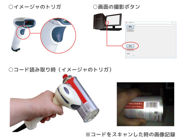 撮影ボタン、スイッチ